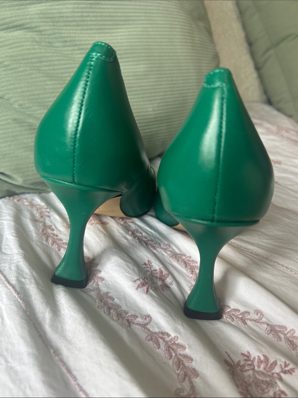 Marc Fisher Emerald Green Pointed-Toe Pumps - Picture 3 of 3